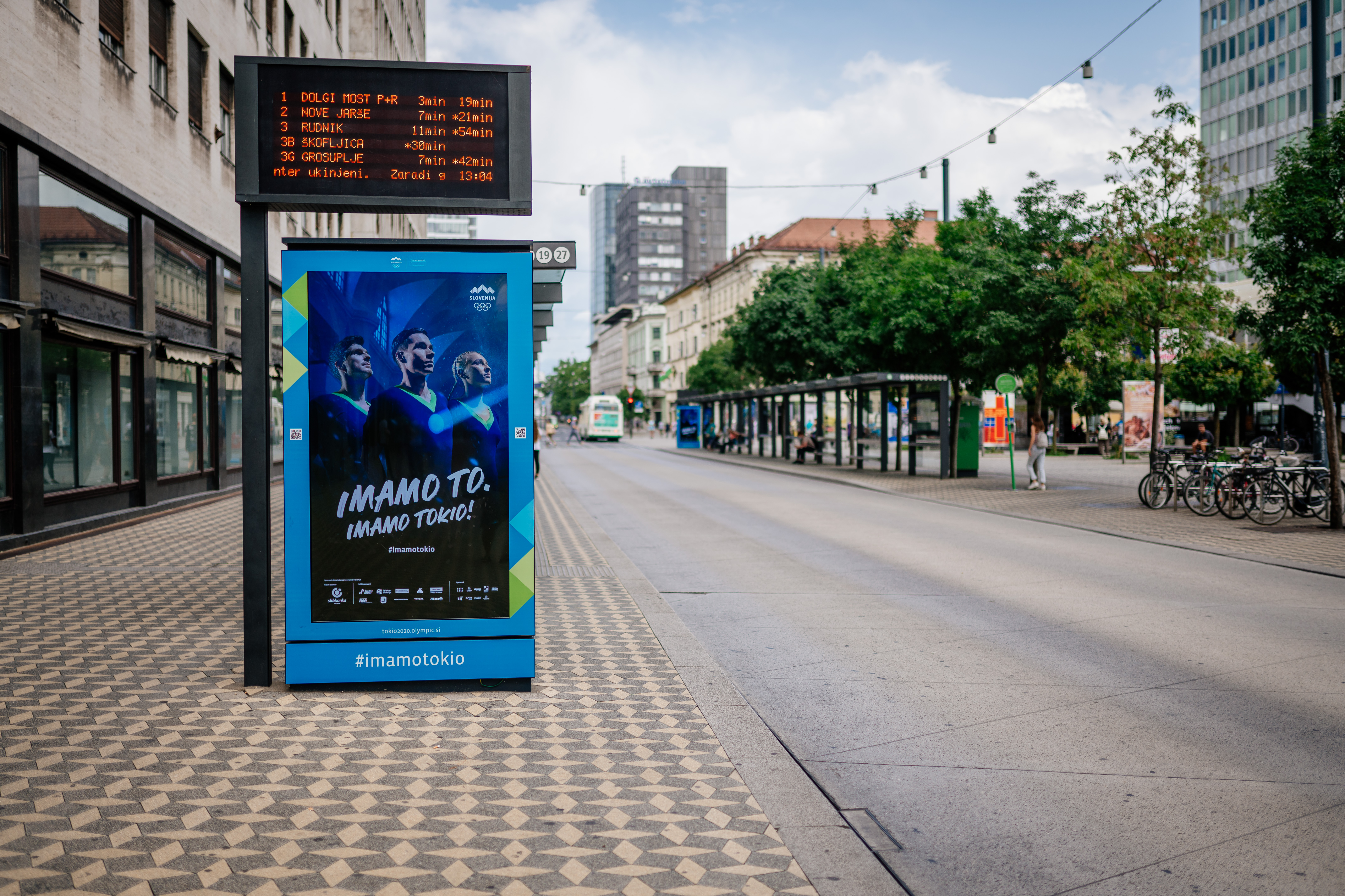 Olimpijski utrip v središču Ljubljane