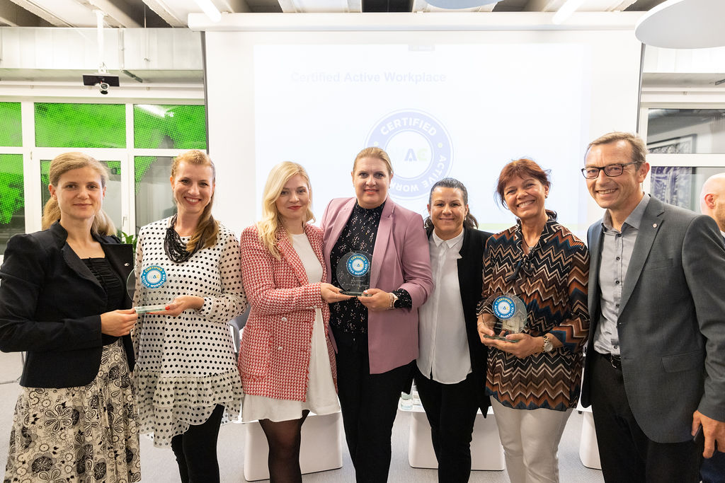 Podelitev certifikatov WAC (Workplace Active Certificaton)