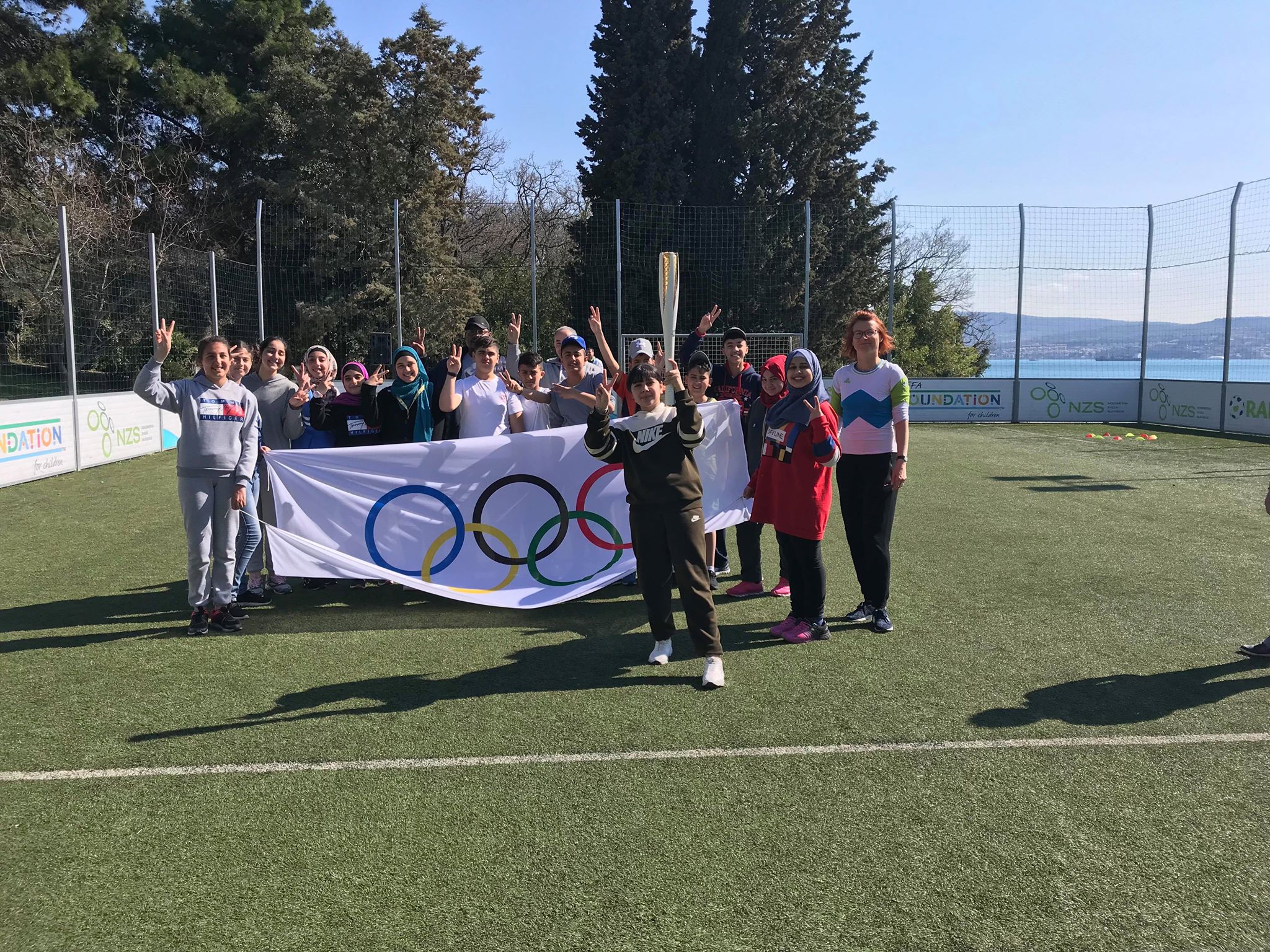 Mini olimpijada za palestinske otroke