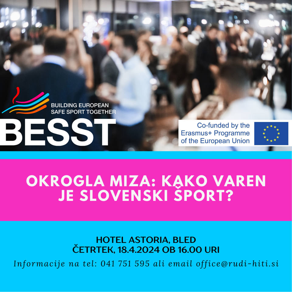 Vabilo na dogodek z okroglo mizo 'Kako varen je slovenski šport?'