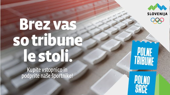 Navijači, brez vas so tribune le stoli! Z nakupom vstopnice podprite naše športnike.