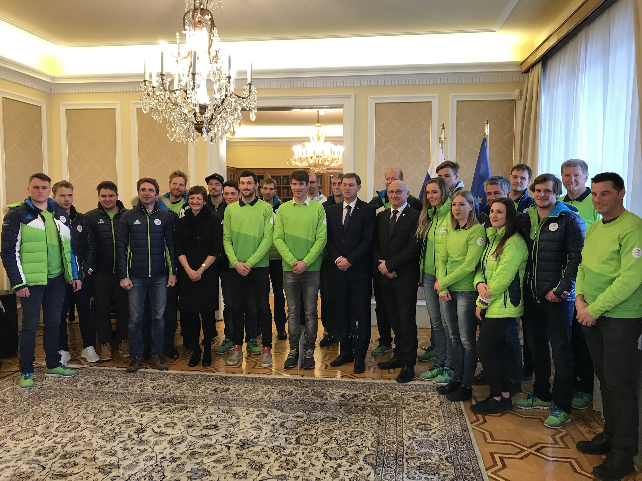 Cerar in Makovec Brenčičeva sprejela slovenske olimpijce