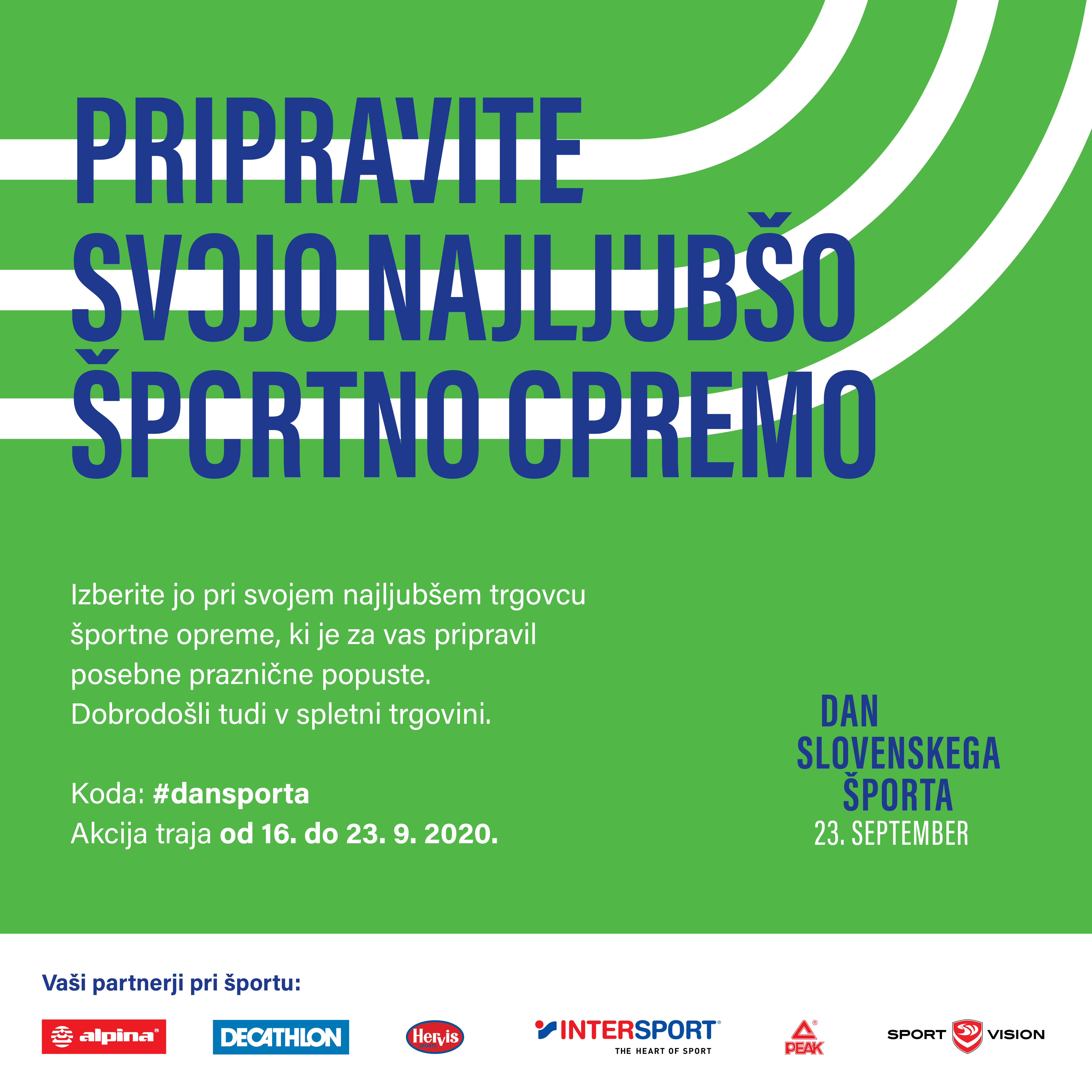 Pripravite športno opremo, prihaja Dan slovenskega športa