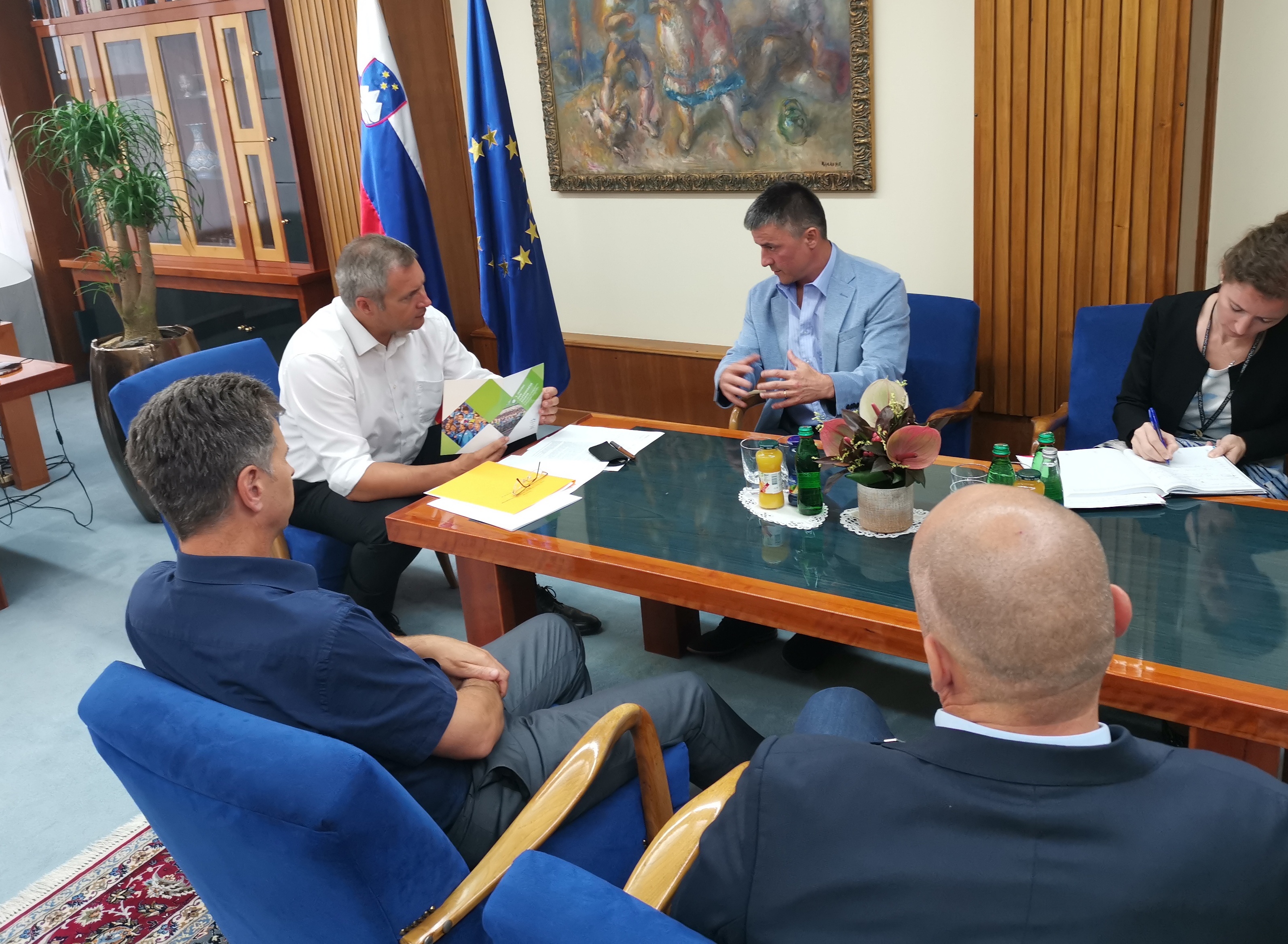 Delegacija Olimpijskega komiteja Slovenije pri predsedniku Državnega zbora