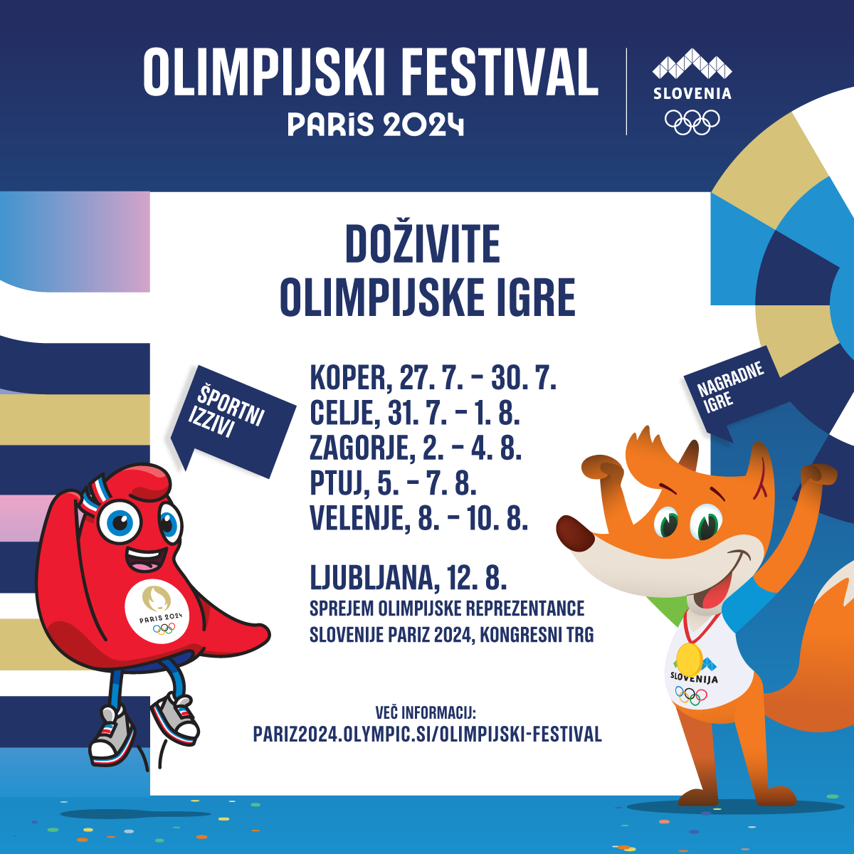 Olimpijski festival Pariz 2024 - Pridite in doživite olimpijske igre!