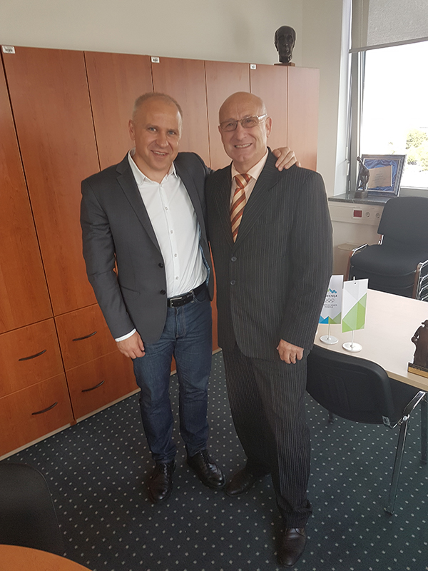 Predsednik Evropske študentske športne zveze na obisku na OKS
