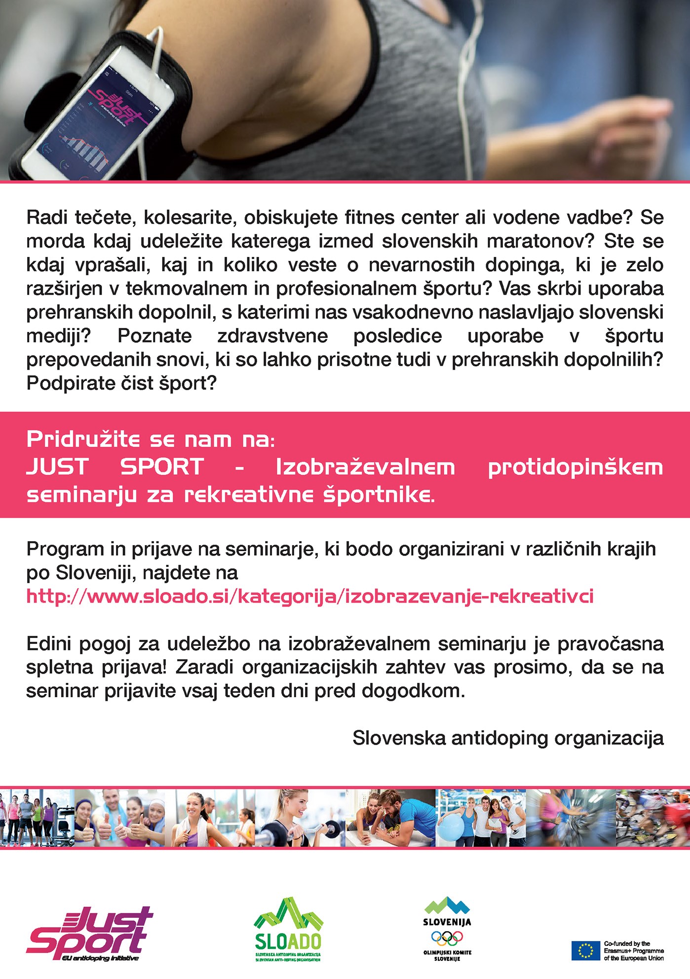 Izobraževalni protidopinški seminarji