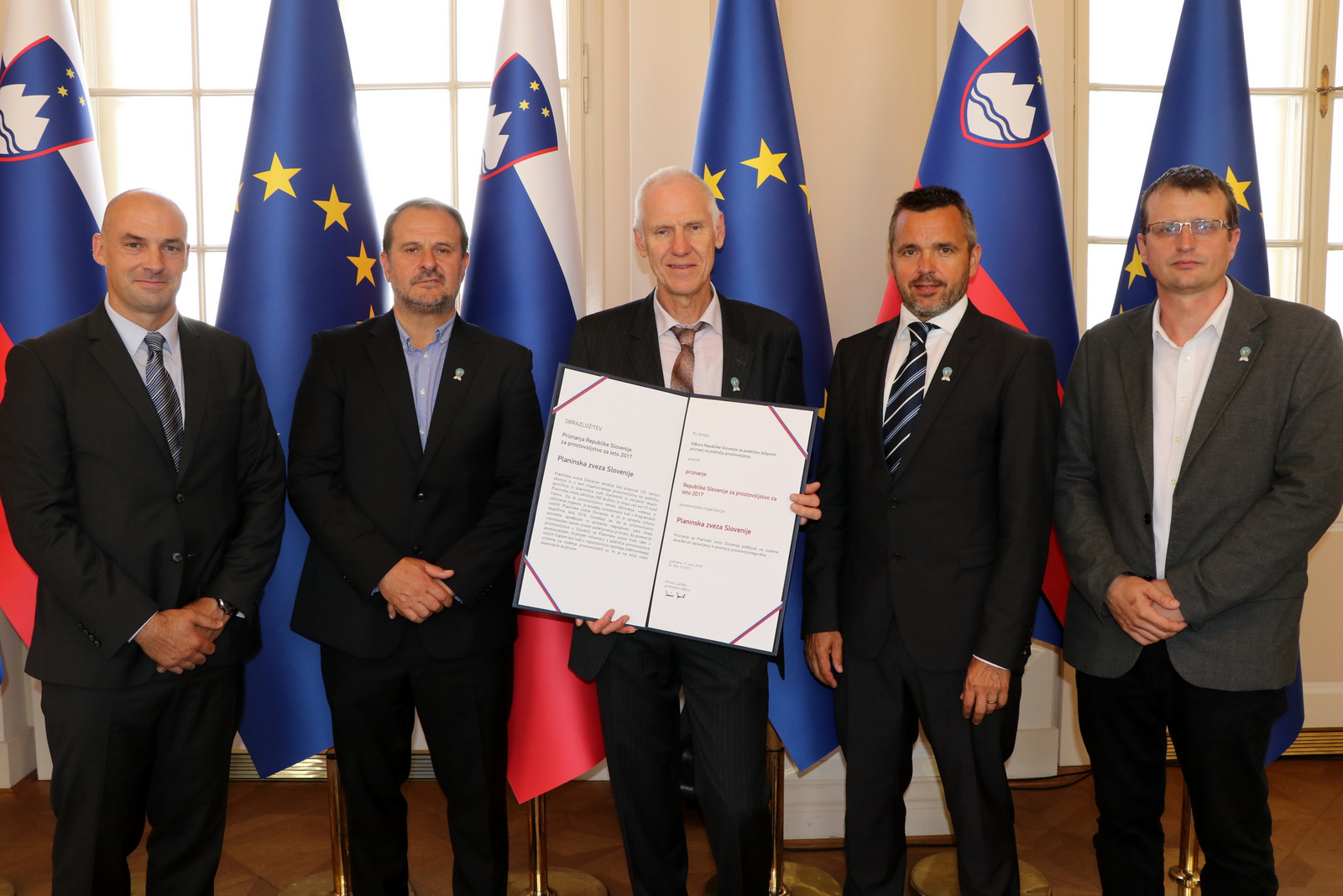 Planinski zvezi Slovenije priznanje Republike Slovenije za prostovoljstvo