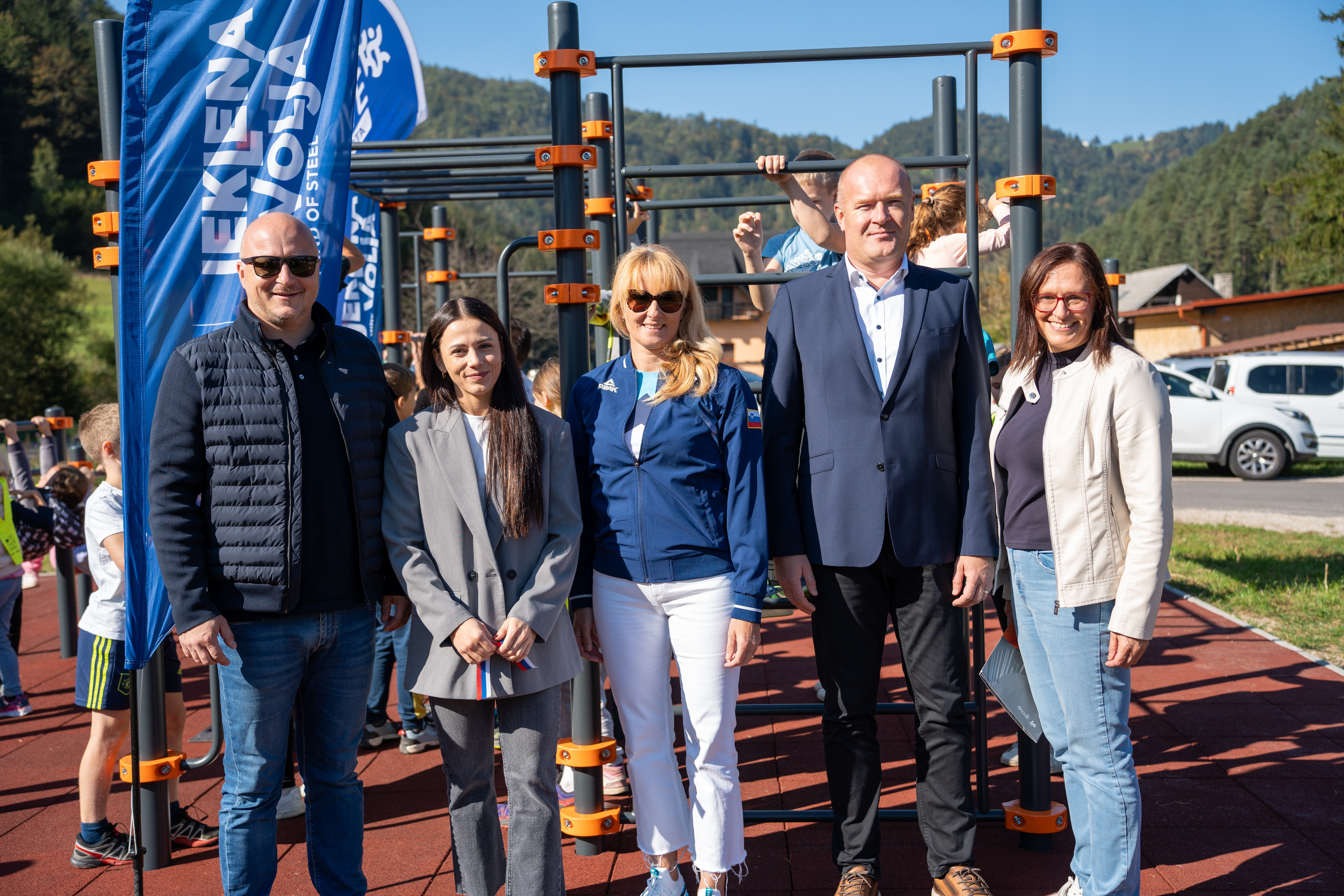 Olimpijka Gloria Kotnik je ambasadorka novega jeklenega poligona v Mislinji