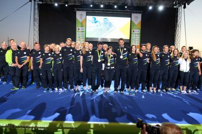 Sprejem olimpijske reprezentance SLO Rio 2016