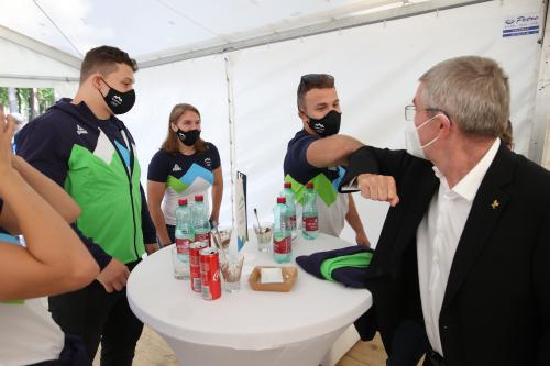 Obisk Thomas Bach in kandidati Tokio