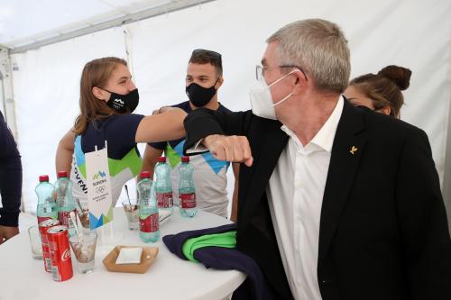 Obisk Thomas Bach in kandidati Tokio